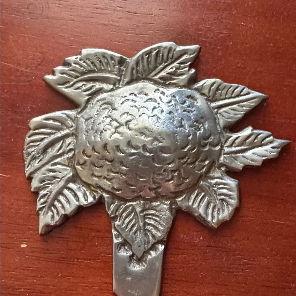 Sunflower Wall Hook Made in India 4” Cast Aluminum